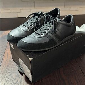 Dolce & Gabbana Black Leather and Suede Men's Sneakers